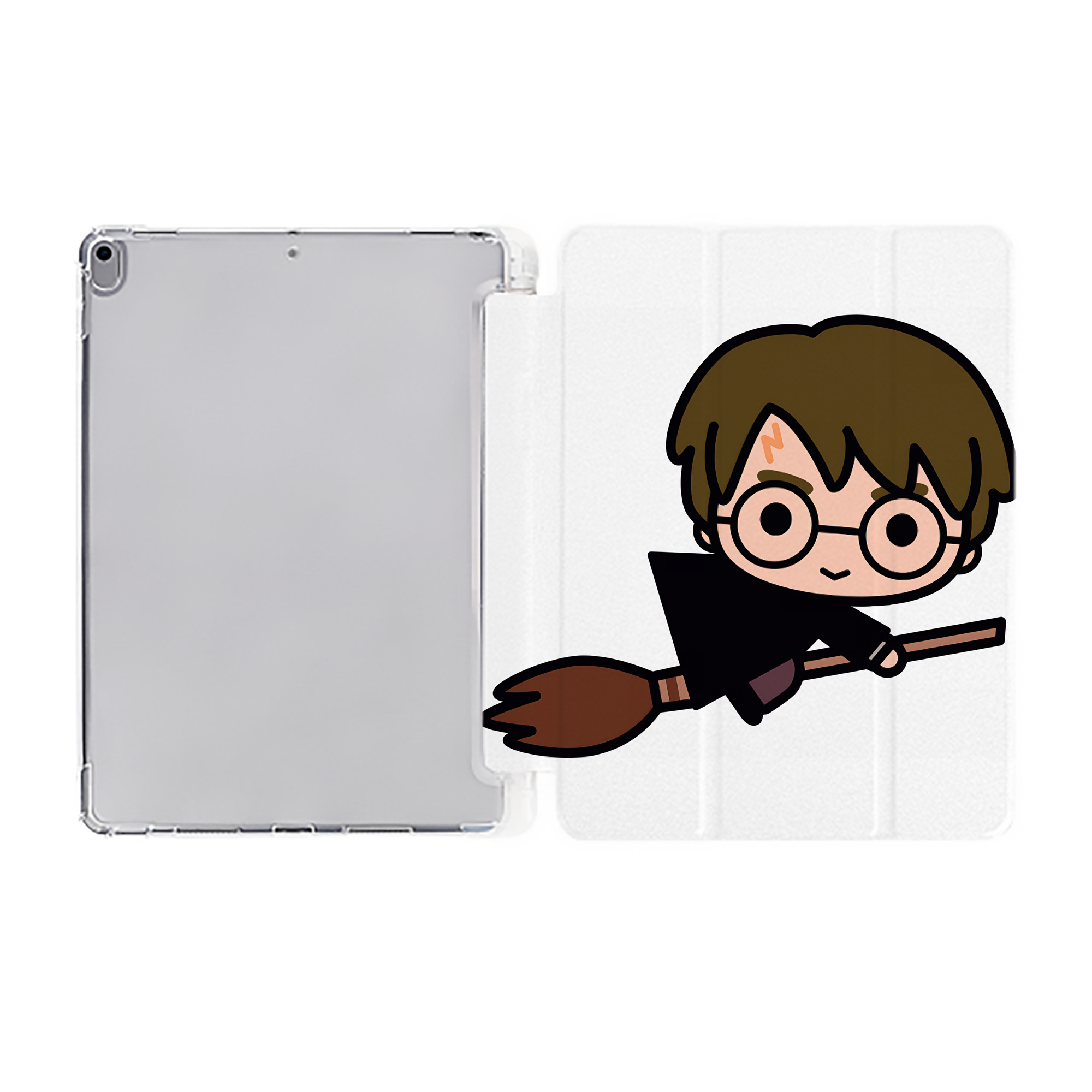 （画像用） Harry Potter ハリー・ポッターシリーズ IPad ケース ペン収納付き 三つ折りスタンド PUレザー×シリコン 対応機種9.5/10.5/10.9インチ